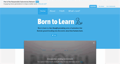 Desktop Screenshot of born-to-learn.org