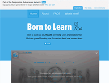 Tablet Screenshot of born-to-learn.org